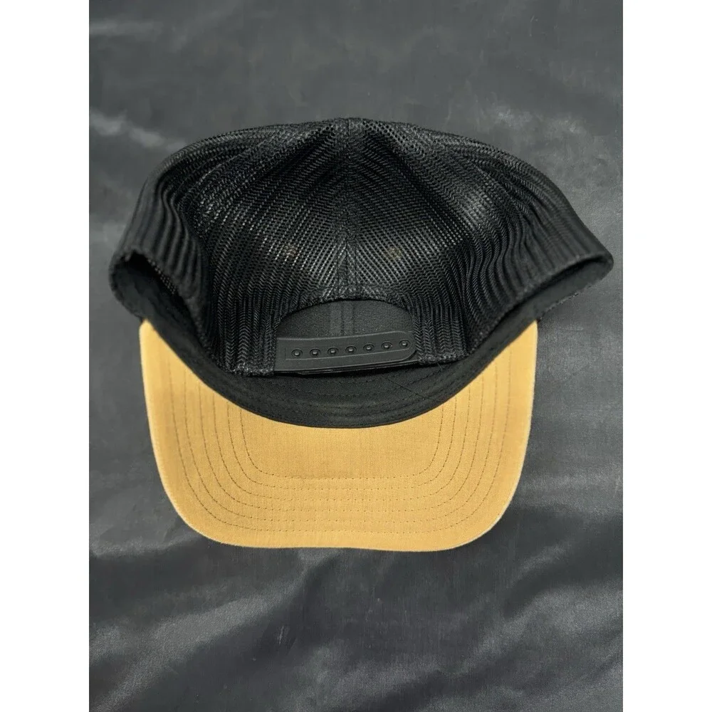 South Park Headwear Vented Trucker Hat Black & Tan Patch Logo